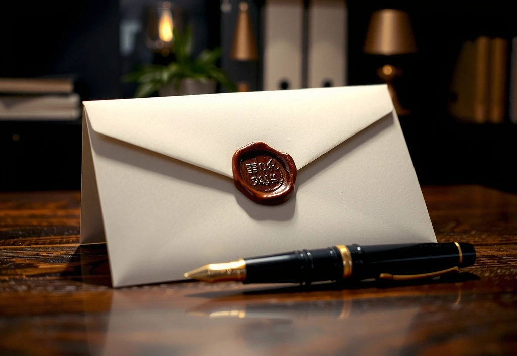 Data security metaphor with wax seal